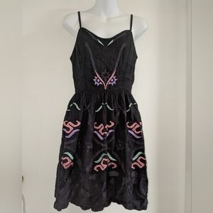 Colour pop abstract hearts sweetheart dress